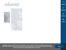Tablet Screenshot of informs.org